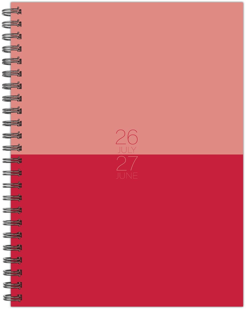 Pink Duotone Academic Year July 2026 - June 2027 6.5" x 8.5" Weekly Planner
